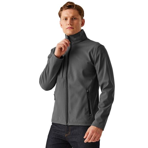 Regatta Professional Mens Octagon II Waterproof Softshell Jacket / Seal Gray/Bla - Picture 3 of 5